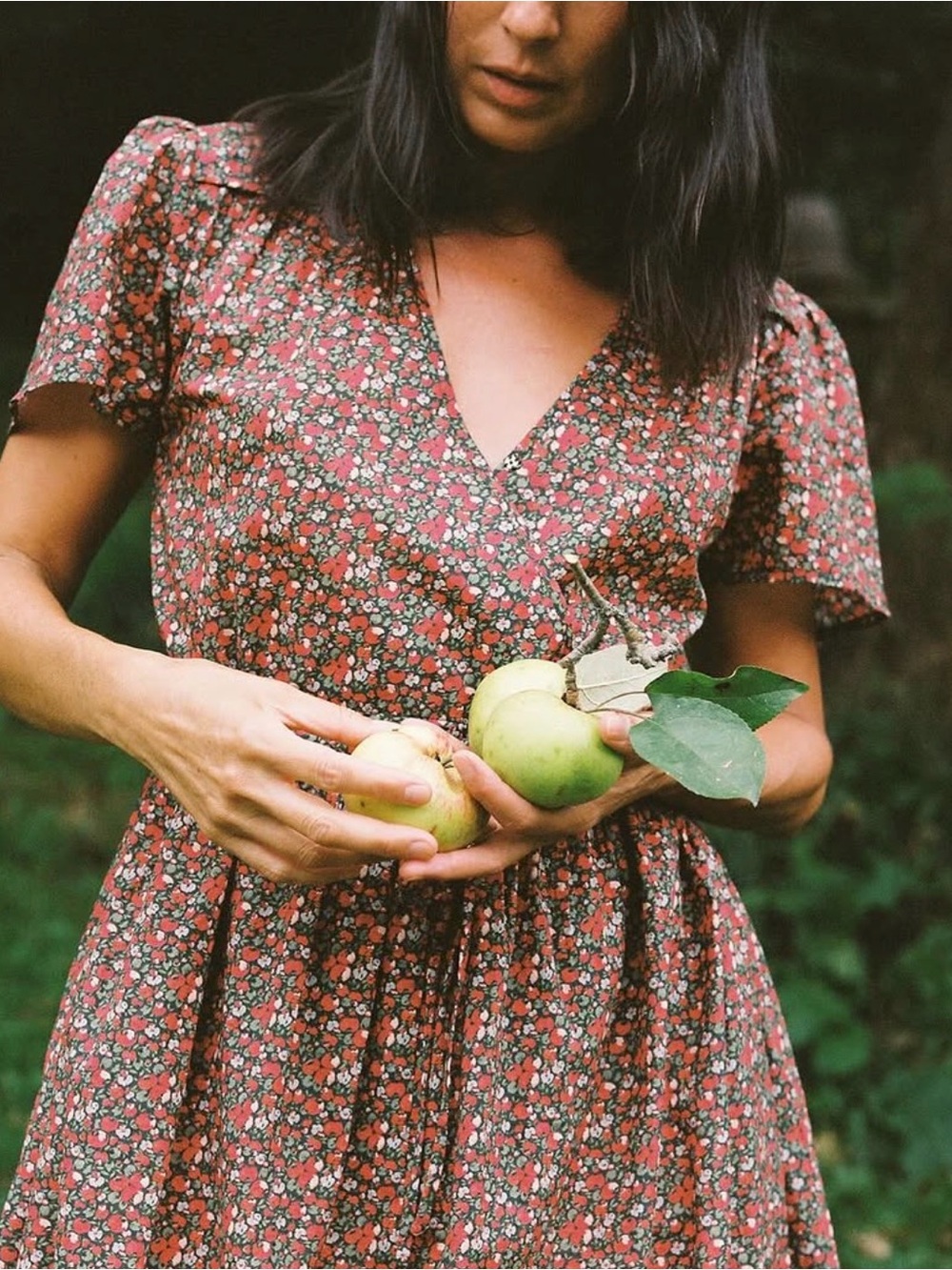 Christy Dawn, Dawn dress in Evergreen Apple Harvest, Size S